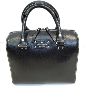 Kate Spade handbag pebbled leather purse hard side